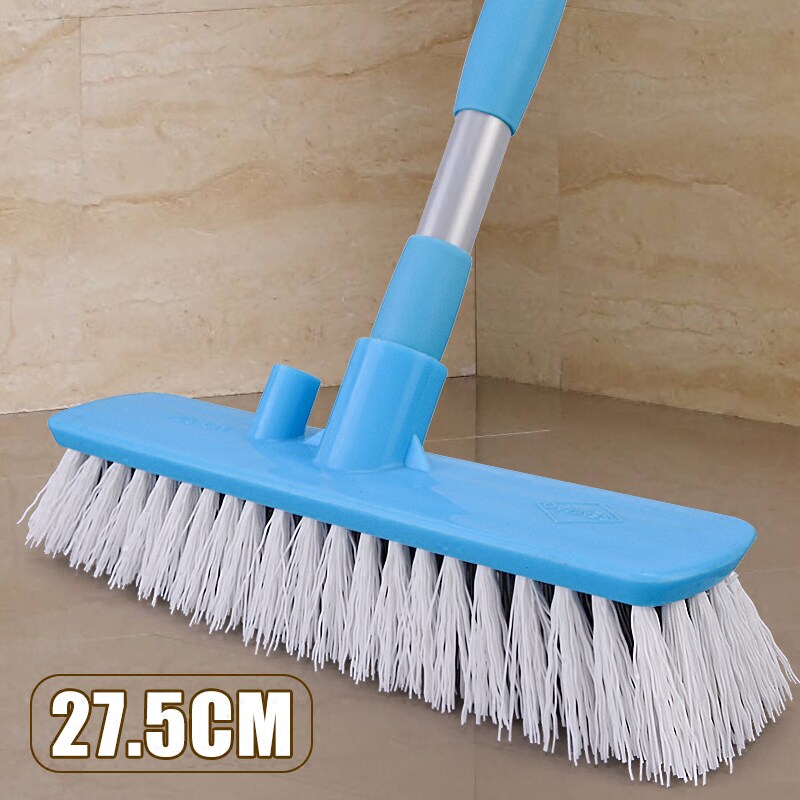 Sen telescopic long handle brush hard bristle floor brush bathroom water brush makeup room cleaning brush tile balcony wall brush