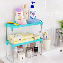 Japanese multi-purpose superimposing multi-layer shelf kitchen foldable desktop sundries shelf home storage artifact