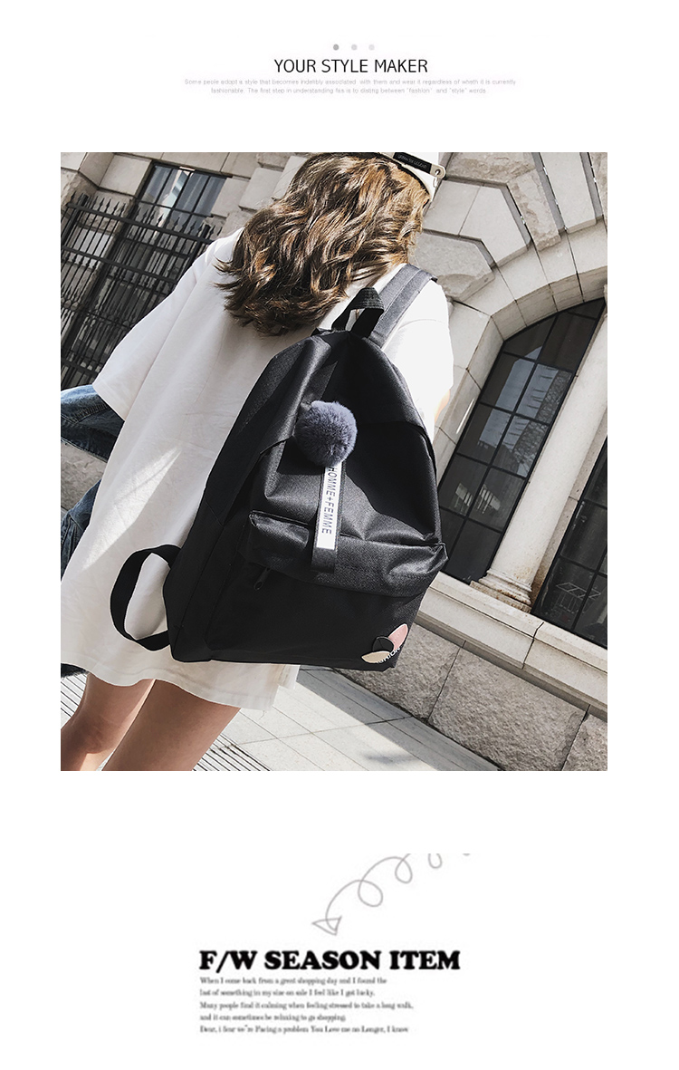 Nữ sinh phiên bản Hàn Quốc Harajuku ulzzang Học sinh trung học ba lô xu hướng đơn giản vải mềm ba lô chị em balo đẹp nữ