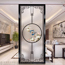 Simple modern art glass living room bedroom screen partition wall decoration Frosted translucent entry entrance small apartment type
