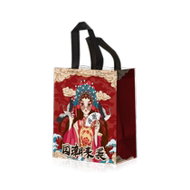 Takeaway bags handbags catering commercial printed logo bags custom made non-woven takeaway bags