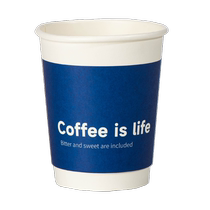 Milk tea cup custom commercial wholesale thickened double layer hollow hot drink disposable coffee paper cup custom printed logo