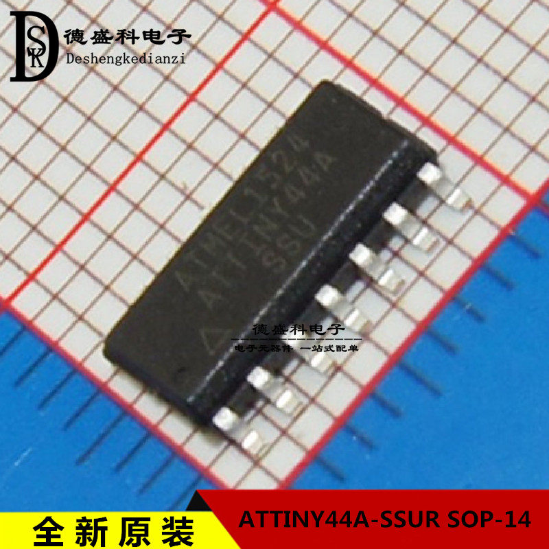 Original patch ATTINY44A-SSUR SOIC-14 chip AVR 8-bit microcontroller