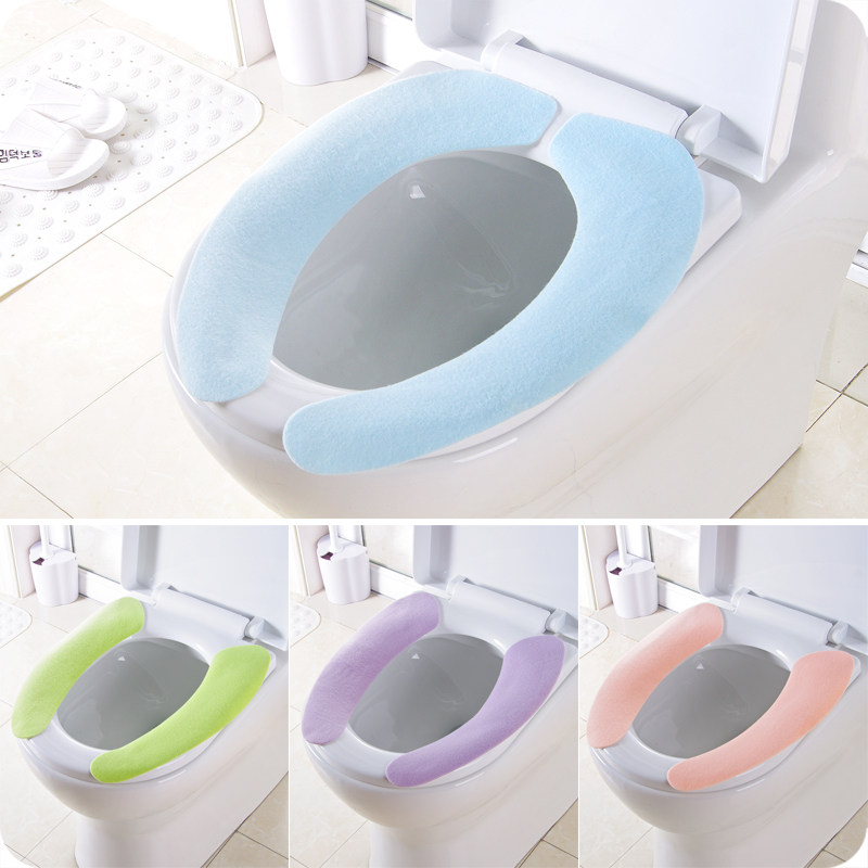Household simple toilet seat cartoon sticky toilet seat cushion toilet cover toilet cover washable toilet seat