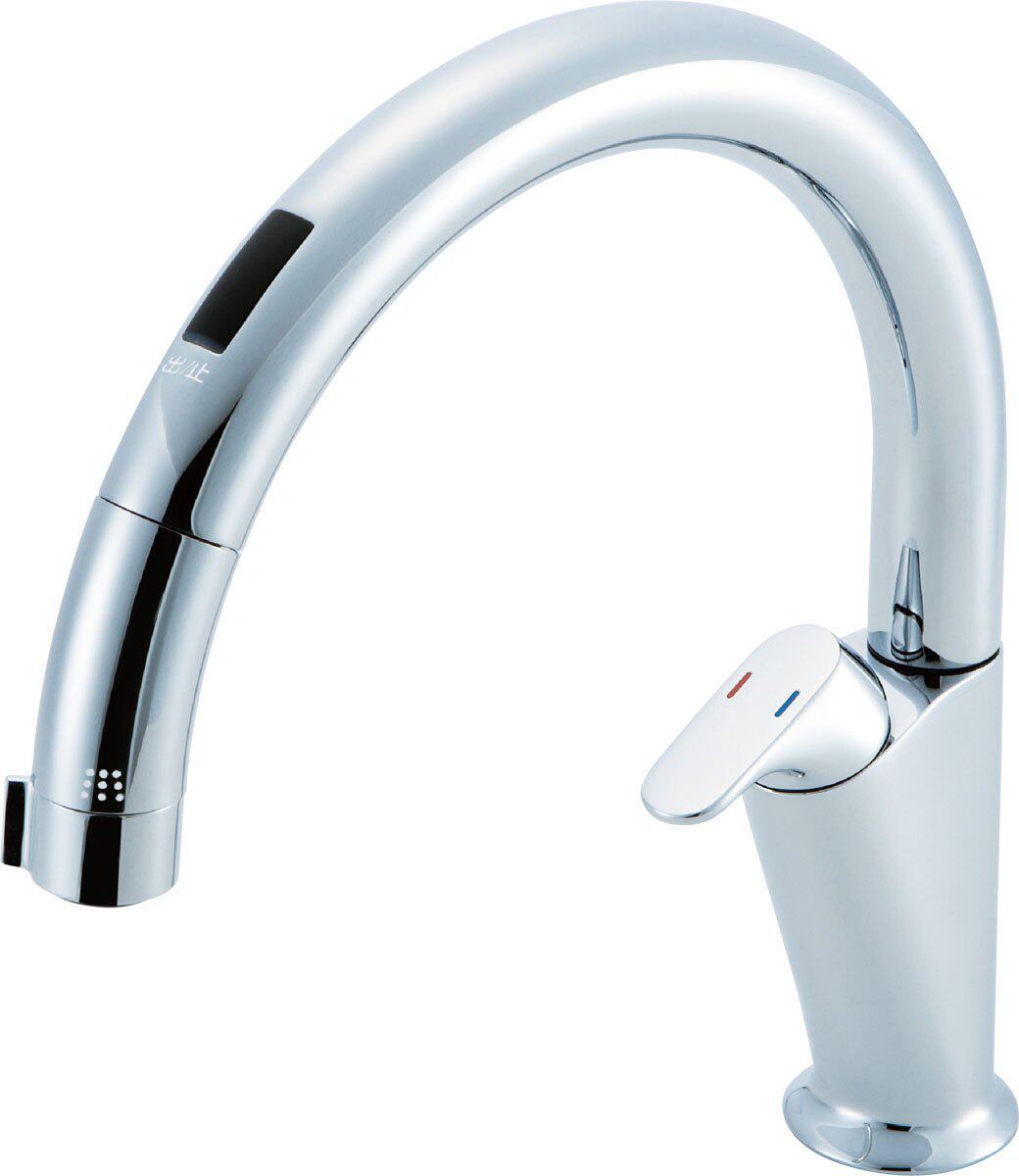 Japan imported Inax Inax intelligent induction kitchen faucet can be pulled out water-saving 56CC corresponding to Japan A5