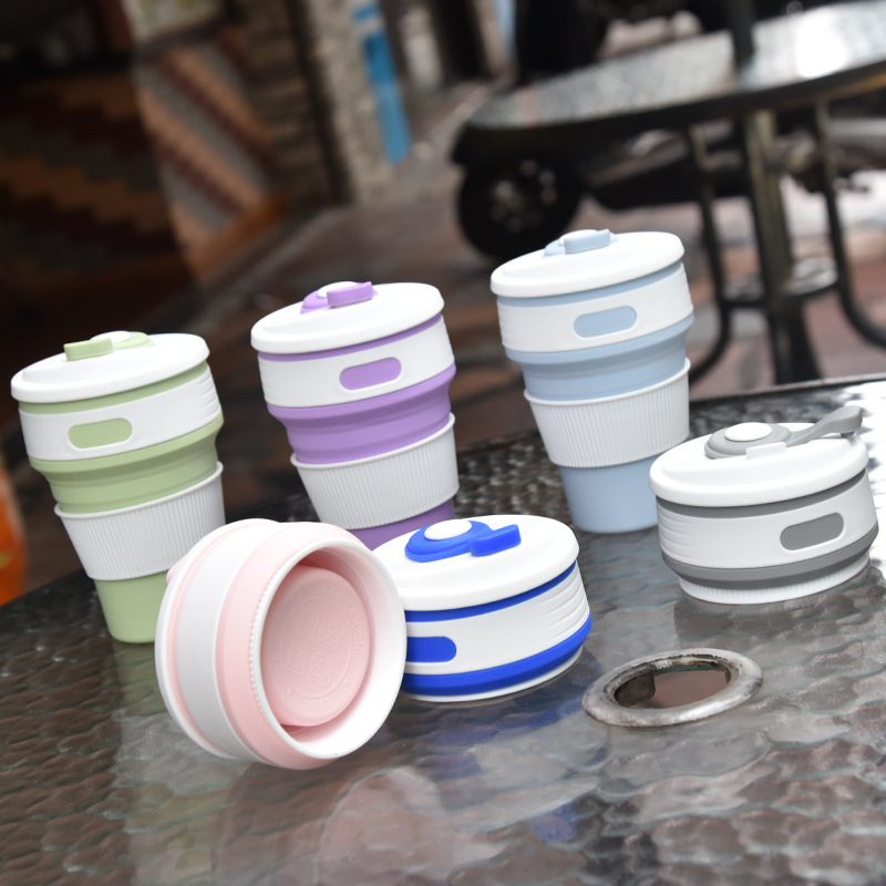 Creative Silicone Folding Water Cup Travel Portable Compressed Water Cup Hotel Mouthwash Cup Retractable Travel Soft Water Cup - Taobao