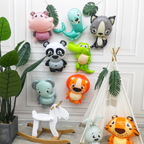 Childrens Birthday Scene Placement Decoration Party Hippo Crocodile Panda Panda Dolphin Raccoon Aluminum Film Balloon