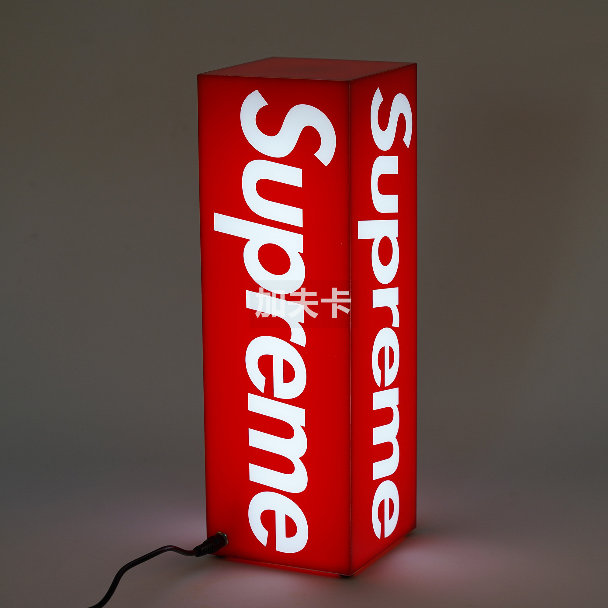 現貨Supreme 23FW BOX LOGO LAMP 壓克力裝飾檯燈大字母氛圍夜燈