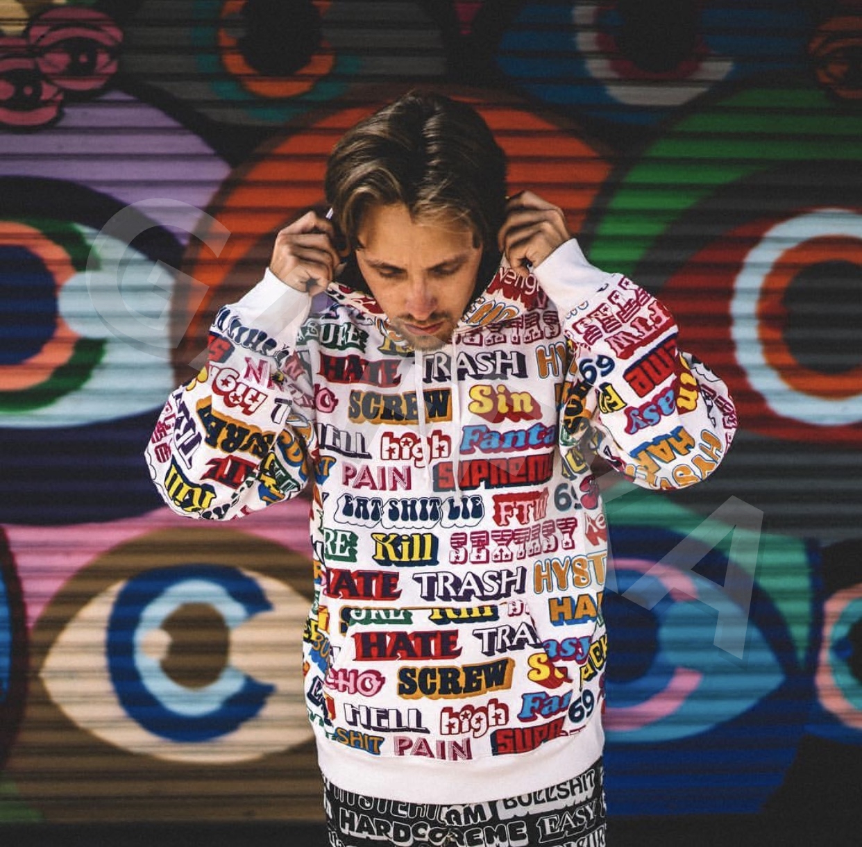 supreme x hysteric glamour hoodie