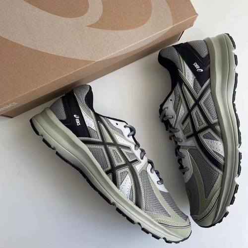 Asics пробежать 100-х годов UB2 Kayano 14 серо-зеленых мужчин и женщин.