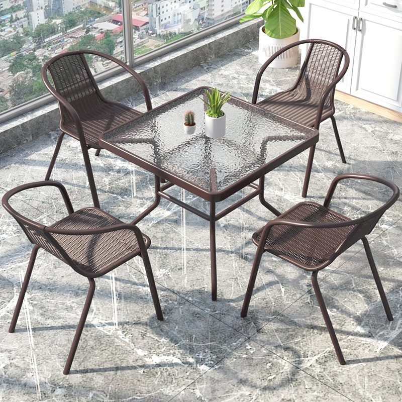 Outdoor Folding Table and Chair Set, Portable and Simple, Suitable for Home, Courtyard, Balcony, Indoor and Outdoor Use, Casual Small Round or Square Table Set Outdoor Folding Table and Chair Set, Portable and Simple, Suitable for Home, Courtyard, Balcony, Indoor and Outdoor Use, Casual Small Round or Square Table Set