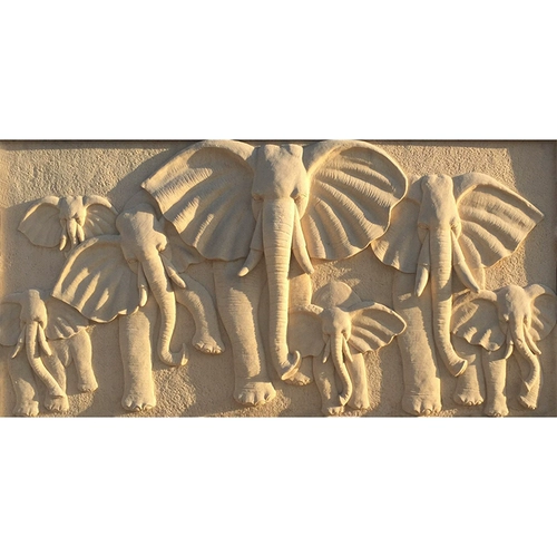 Группа из песчаника Слон Респирм Роспись вилла двор общественный парк