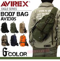 Japan direct mail AVIREX men mens shoulder bag backpack chest bag multi-color optional avx305