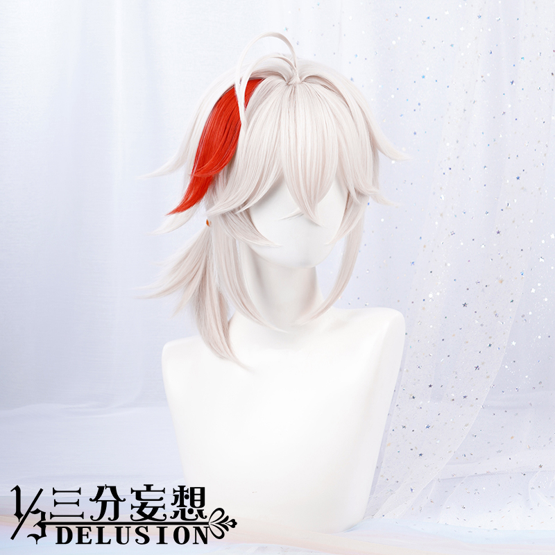 三分妄想原神cos配件楓原萬葉cospaly動漫遊戲假髮cosplay假毛-Taobao