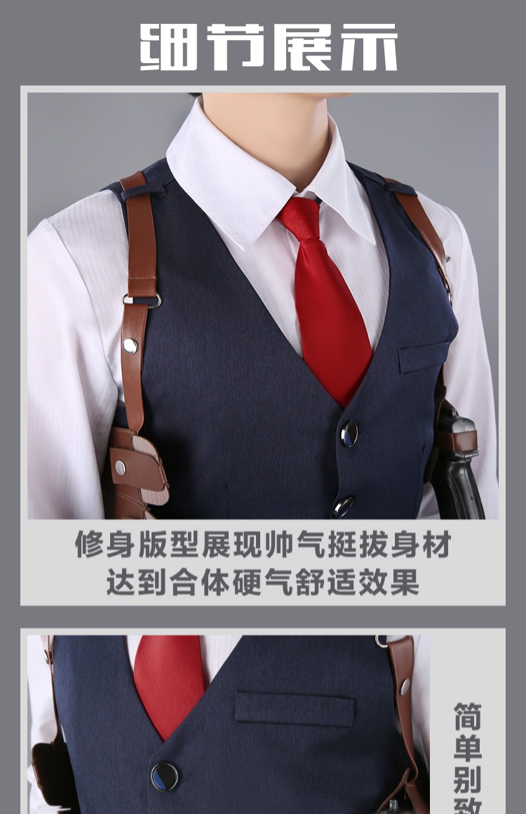 Ba điểm 妄 hero anh hùng nhỏ COS quần áo xanh thung lũng trong một thời gian dài phù hợp với vũ khí đồng phục fan hâm mộ anime cosplay trang phục nam cosplay tifa