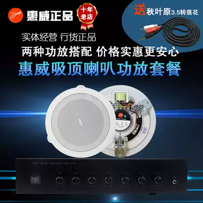 Huiwei TD202 constant pressure ceiling horn TD206 plus power amplifier set indoor suspension ceiling ceiling ceiling ceiling horn TD206A
