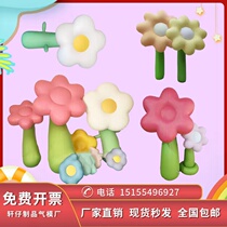 Large Inflatable Flowers Luminous Loving Cartoon Green Horse Gas Mold Customized Outdoor Mall Beauty Chen Active Decoration Model