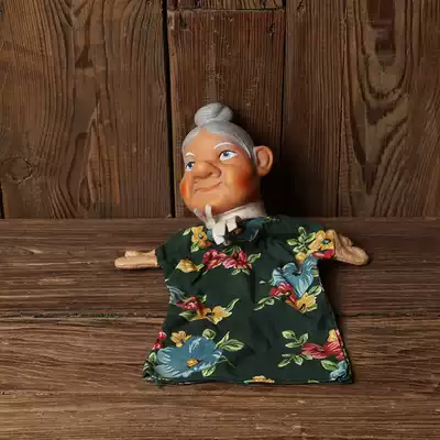Germany amoy vintage granny toy hand puppet retro decoration nostalgic toy collection