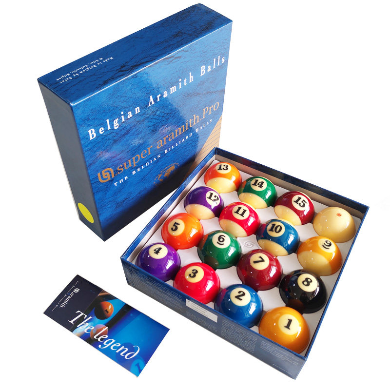 Yale Beauty Belgium Gold Award Water Crystal Ball Big Number Blue Box Ball Black Eight American Balls Resin Table Football