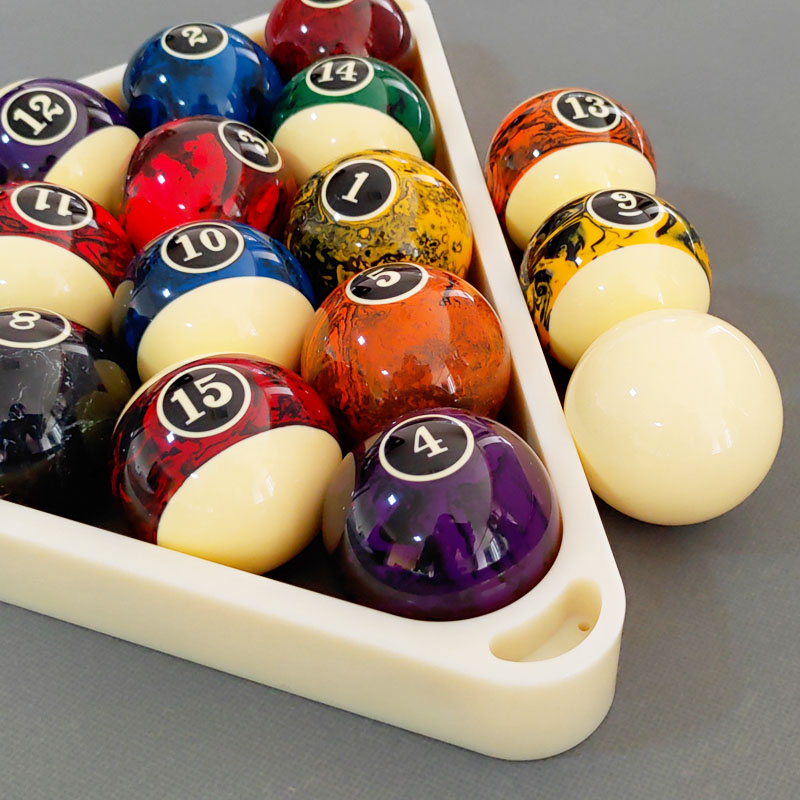 Taiwan Fantasy brilliant color ball Fancy nine-ball American black eight billiard ball Standard Black 8 billiard ball Crystal ball Middle ball
