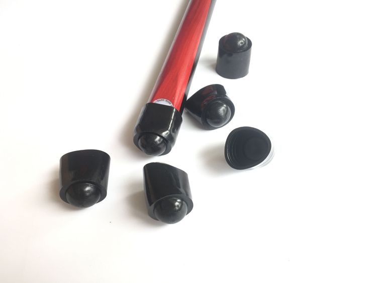 Đen hồ bơi cue cực bộ cue da cue cue cực đuôi cue cực bảo vệ pad cue bảo vệ đuôi bìa gậy bi a tiêu chuẩn