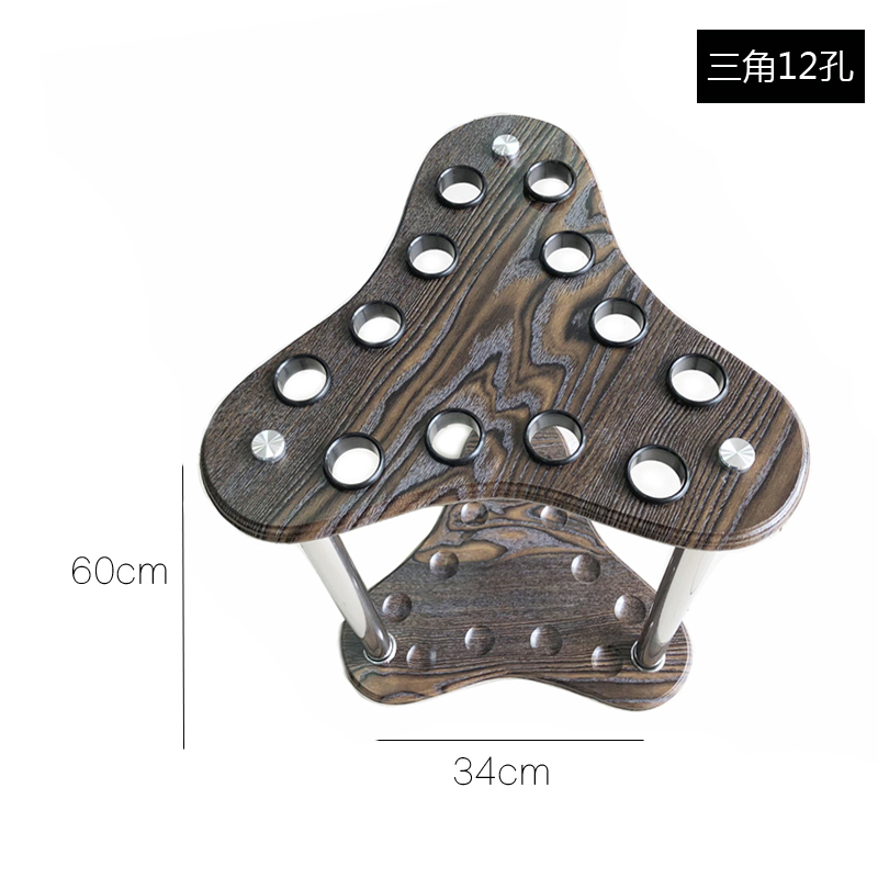 Retro hồ bơi cue giá 6 lỗ dọc billiard chịu mài mòn mật độ tấm rack cực 10 lỗ bóng phòng với sàn đứng ban bi a