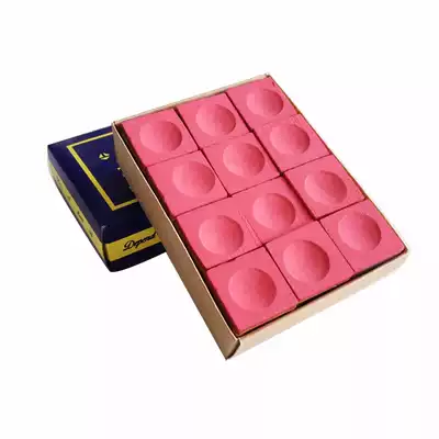 Domestic long good brand chocolate red oily billiards Qiao Ke fine powder powder powder gun head wipe a grade powder box 12