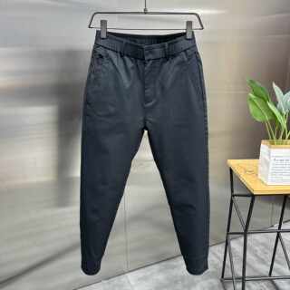 New style of high-end customized fabric slim-fitting pants for autumn and winter