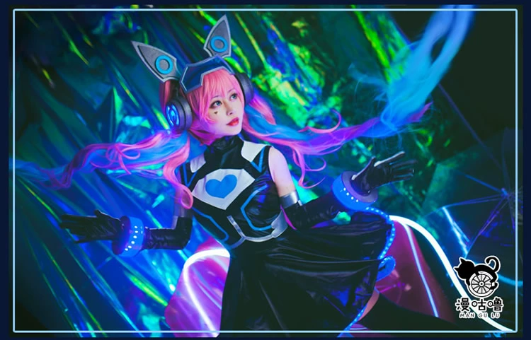 Angela tâm trí cô gái hacker hacker quần áo vua vinh quang COS tóc giả cosplay thuốc trừ sâu Angela cosplay akatsuki
