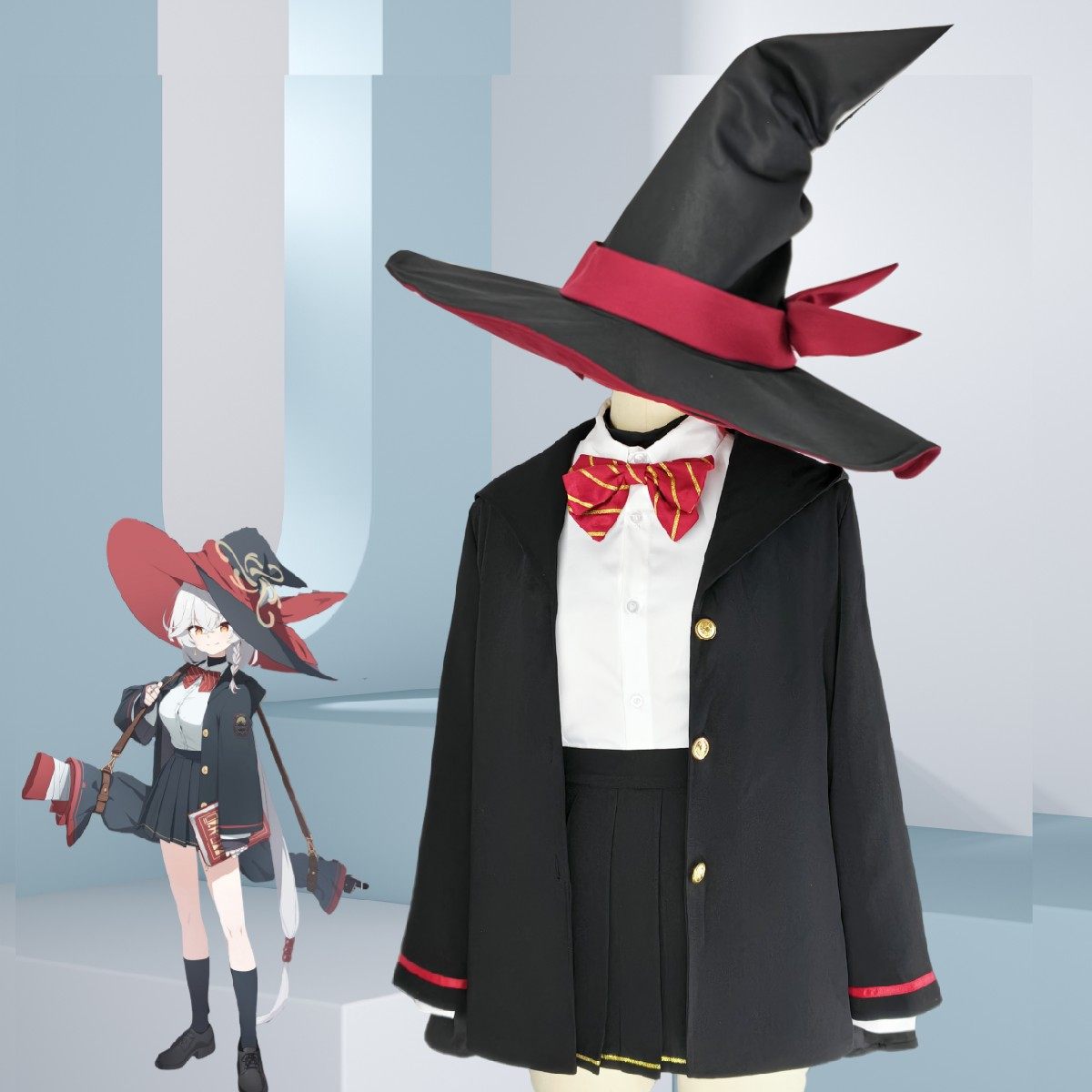 碧蓝档案 狂猎艺术学院 超自然研究会白尾艾莉 白尾绘里cos服定制