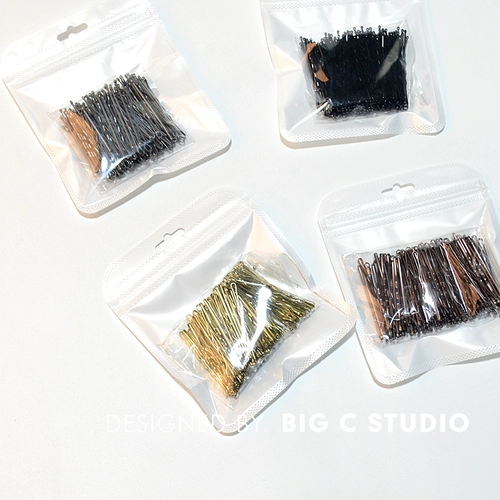 Базовая волнистая безвредная универсальная заколка для волос, черная челка