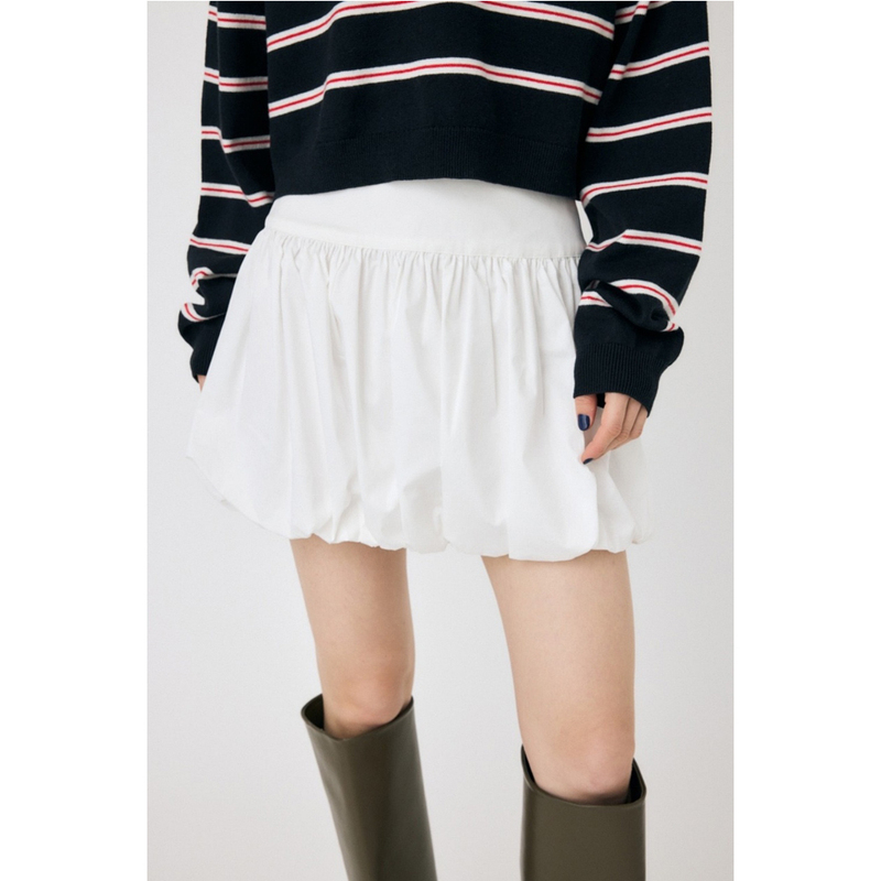 Japanese Single Moxi Pure Original 2025 Spring and Summer New Retro Elegant Mini Balloon Skirt Bubble Skirt Skirt Short Skirt