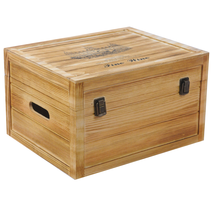 Red Wine Wooden Box Wine Box Wood Box Six Packs Empty Box Wine Upscale Gift Box Packaging Customised To Generic Logo