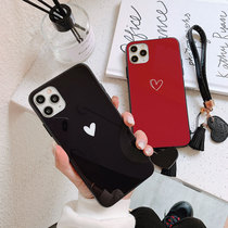 Apply iphone11 13 loving glass shell ipx apple 12pro new BAO WENxr lovers cell phone shell
