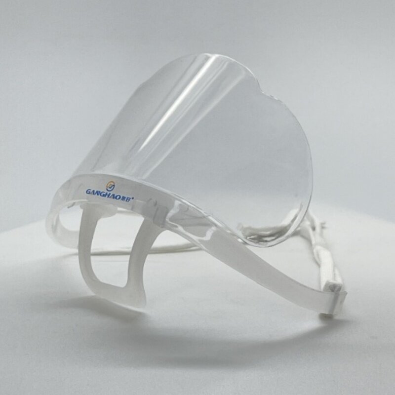 食品・飲料用透明マスク、防曇性、通気性、シリコン製、快適、日常保護用、洗えるプラスチック製マウスピース