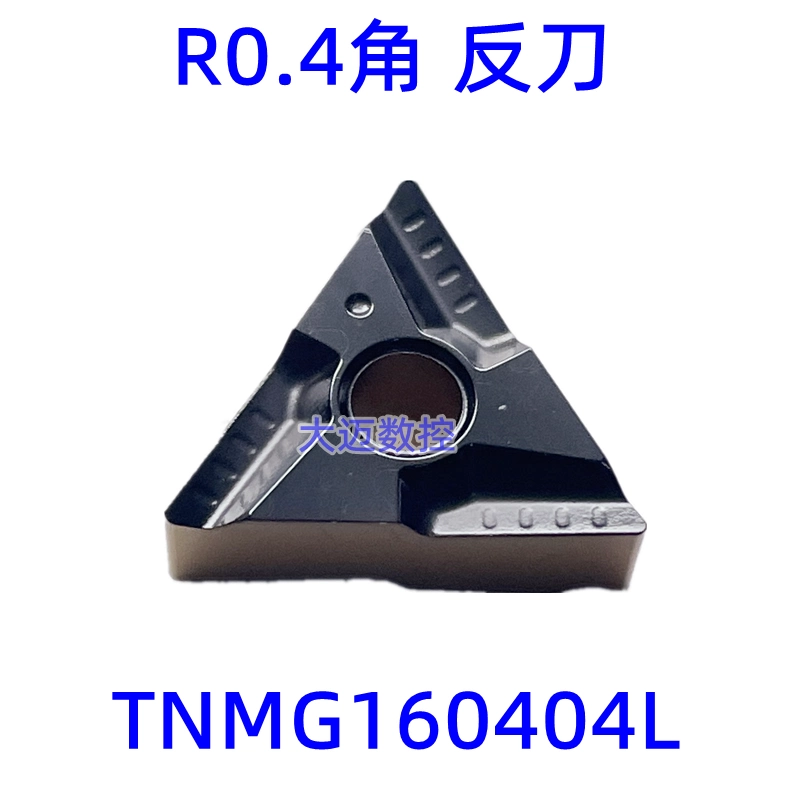 dao máy tiện Mảnh dao tiện rãnh CNC hình tam giác Mảnh dao tiện hình trụ được phủ hai màu TNMG160404R/L-VF 160408R L mũi cắt cnc đầu kẹp dao phay cnc