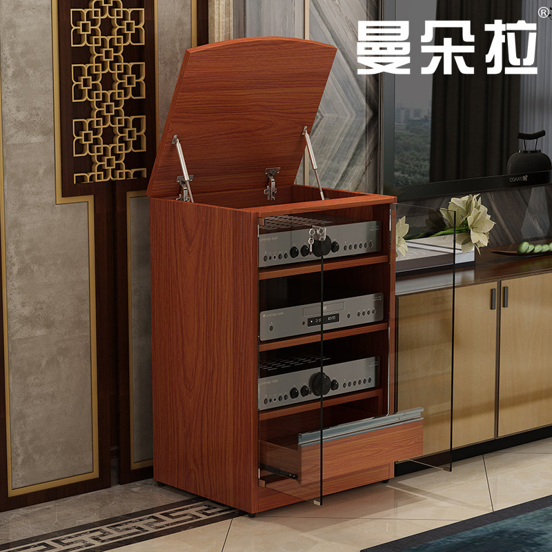 Amplifier cabinet Private cinema equipment rack with drawer Sound cabinet Hotel special lock cabinet Main case