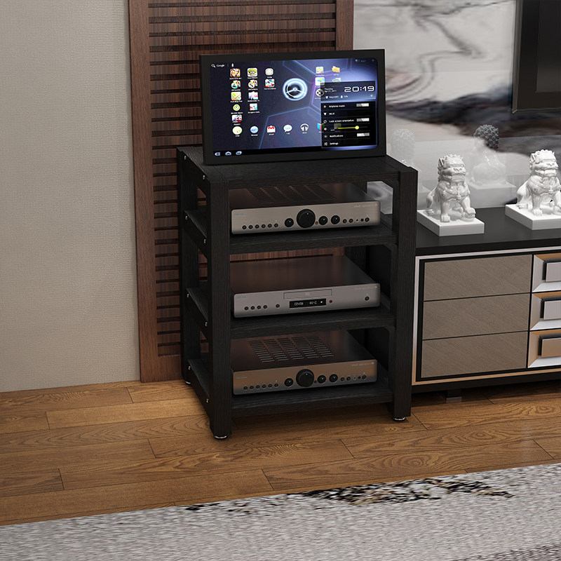 Amplifier rack Audio rack CD bile rack Solid wood multi-layer amplifier rack cabinet amplifier rack Audio rack