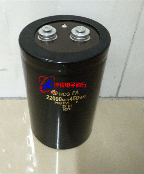New original fit 450V22000UF 22000MFD450VDC Hitachi electrolytic capacitor screw foot capacitor