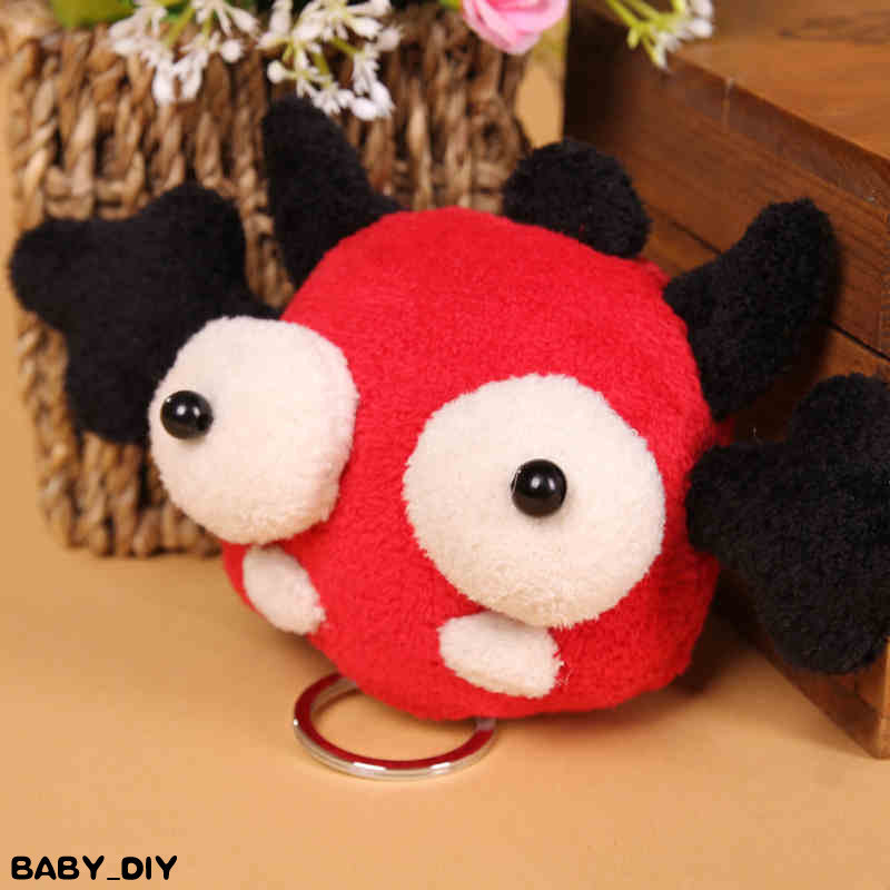 Hand Stitch Making Creative Key Bag Key Cover Small Devil Doll Fabric Doll Handmade Cloth Art Diy Material Bag