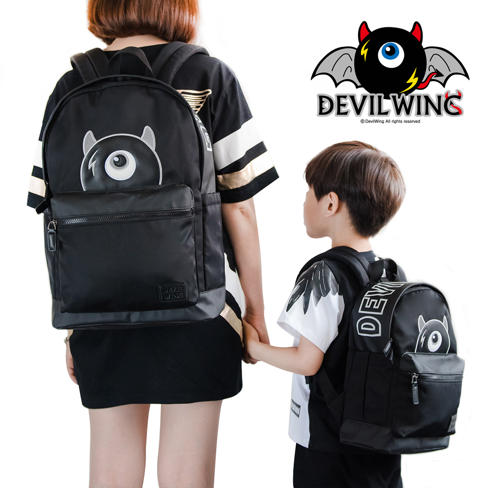 South Korea Devilwing Little Devil Children's Schooling Kindergarten Men's Anti-Lost Shoulder Bag Parent-child Out of Twin Shoulder Bag