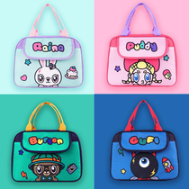 South Korea Elementary School Lunch Bag Ice Pack Cartoon Insulation Lunch Box Bag Hand Cute Large Capacity Children Lunch Bag