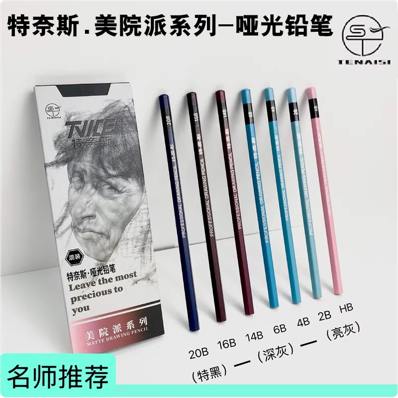 Ternais Matte Pencils Are Specially Designed for Art Students, Non-Reflective Pencils for Drawing, Sketching, and Quick Sketching, Easy to Color and Easy to Erase