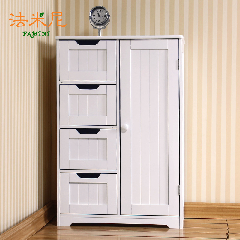 Usd 62 71 Ikea European Style Bathroom Side Cabinet Ikea European Style Bathroom Side Cabinet Waterproof Floor Drawer With Door Storage Cabinets