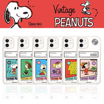 Annoubis genuine cartoon Charlie Brown applies Apple iPhone13promax transparent anti-fall 12 phone shell