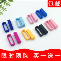 Silicone strap ring Small genius phone watch strap buckle Watch ring Silicone rubber active ring Rubber buckle