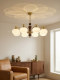 French-Style Vintage Living Room Chandelier, Song-Style Aesthetic Retro Pumpkin Lamp, Bedroom and Dining Room Main Light, New Zhongshan Lighting Fixtures