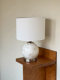 Nordic Simple Shell Texture Table Lamp Bedside Lamp Designer Decorative Lamp Off-White Round Atmosphere Lamp
