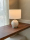 Nordic Simple Shell Texture Table Lamp Bedside Lamp Designer Decorative Lamp Off-White Round Atmosphere Lamp
