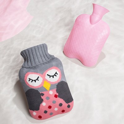 热水袋注水暖宝宝可拆洗送针织套